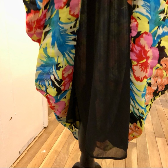 NWOT Loft Tropical Floral Fire Dress - Picture 7 of 11